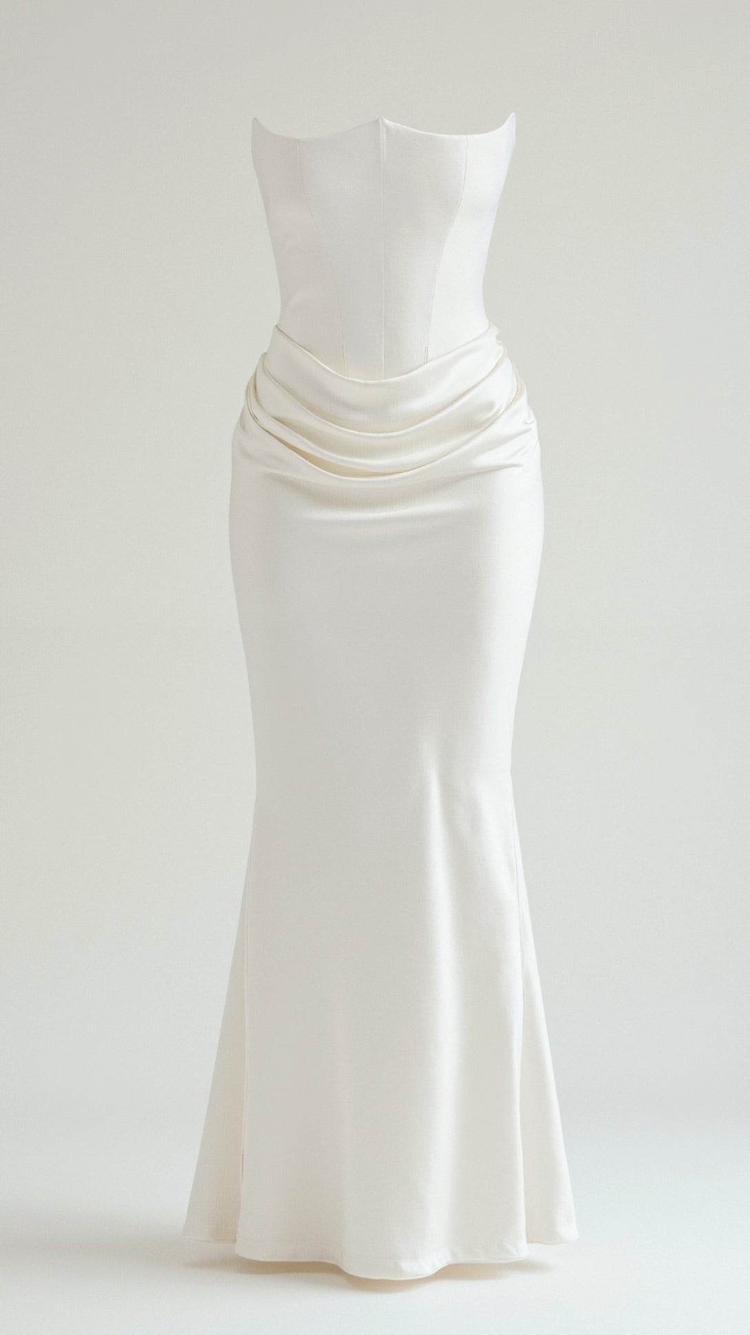 Leona - Elegant Strapless Wedding Guest Dress