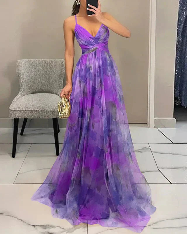 Elinor - Elegant Warm Maxi Floral Dress