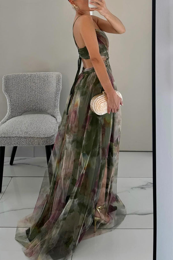 Elinor - Elegant Warm Maxi Floral Dress