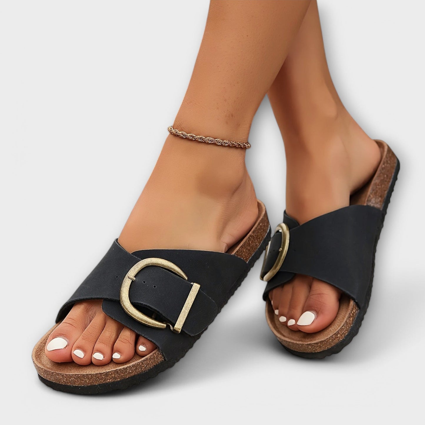 Sloan - Stylish Warm Buckle Strap Sandals