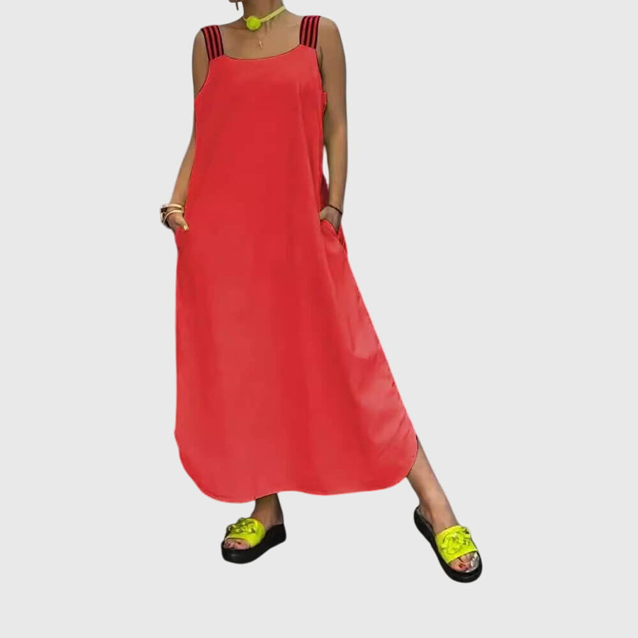 Lyla - Stylish Warm Striped Summer Dress
