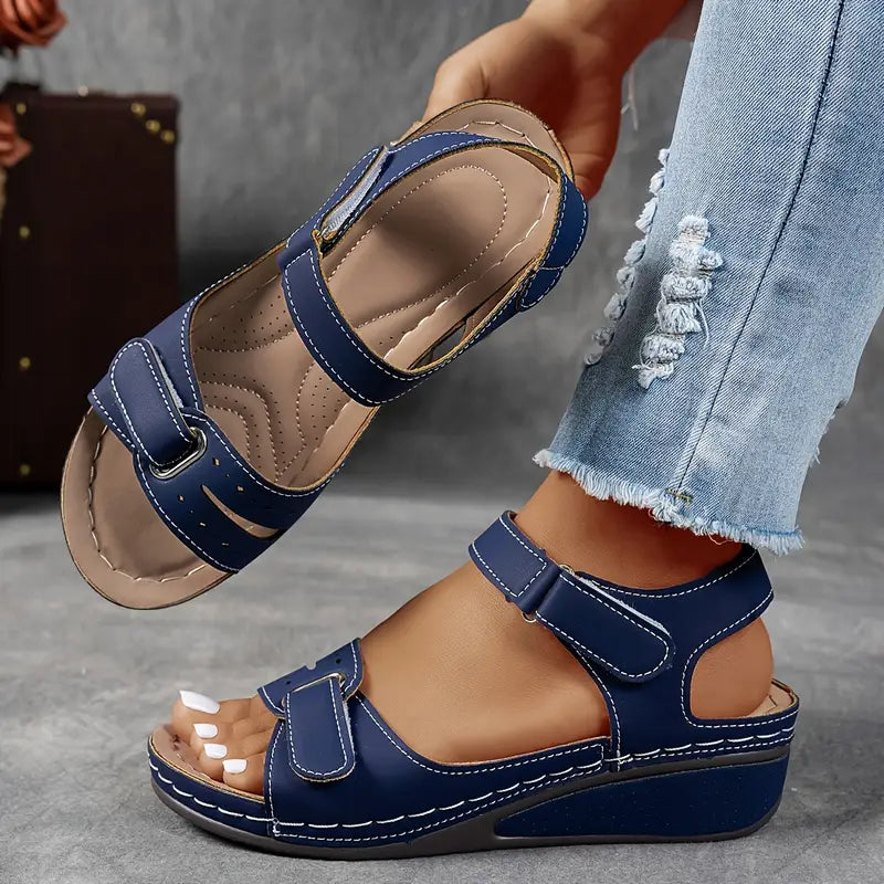 Darby - Women’s Platform Sandals Open Toe Ankle Strap