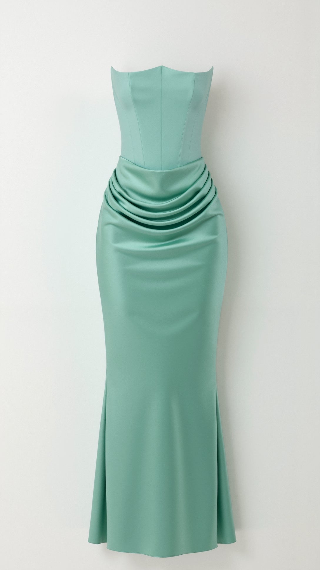 Leona - Elegant Strapless Wedding Guest Dress