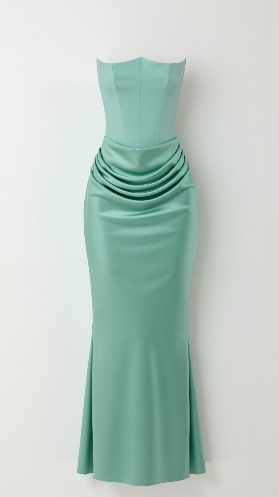 Leona - Elegant Strapless Wedding Guest Dress