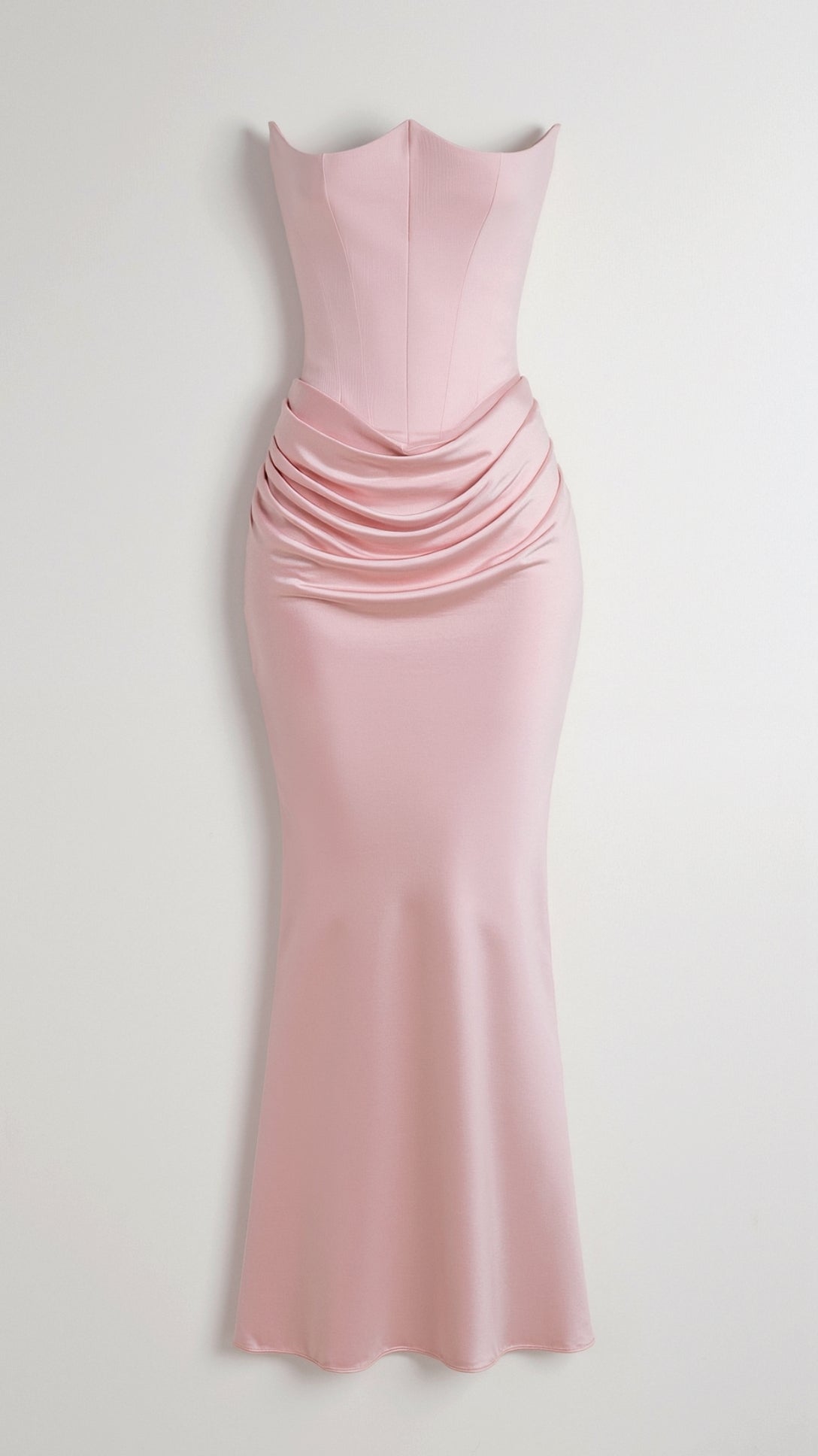 Leona - Elegant Strapless Wedding Guest Dress