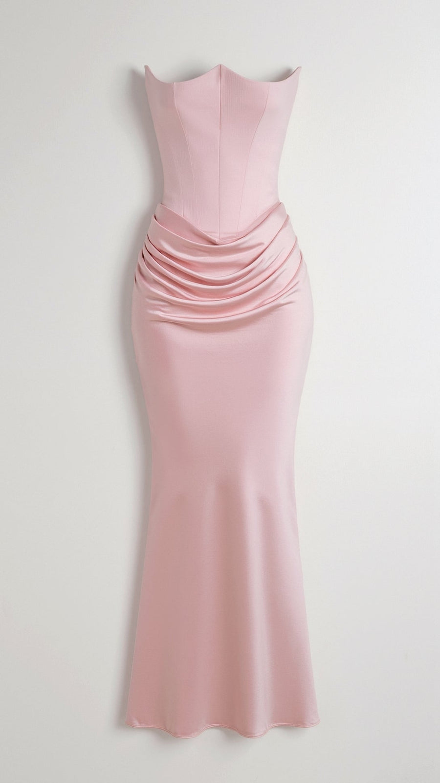 Leona - Elegant Strapless Wedding Guest Dress