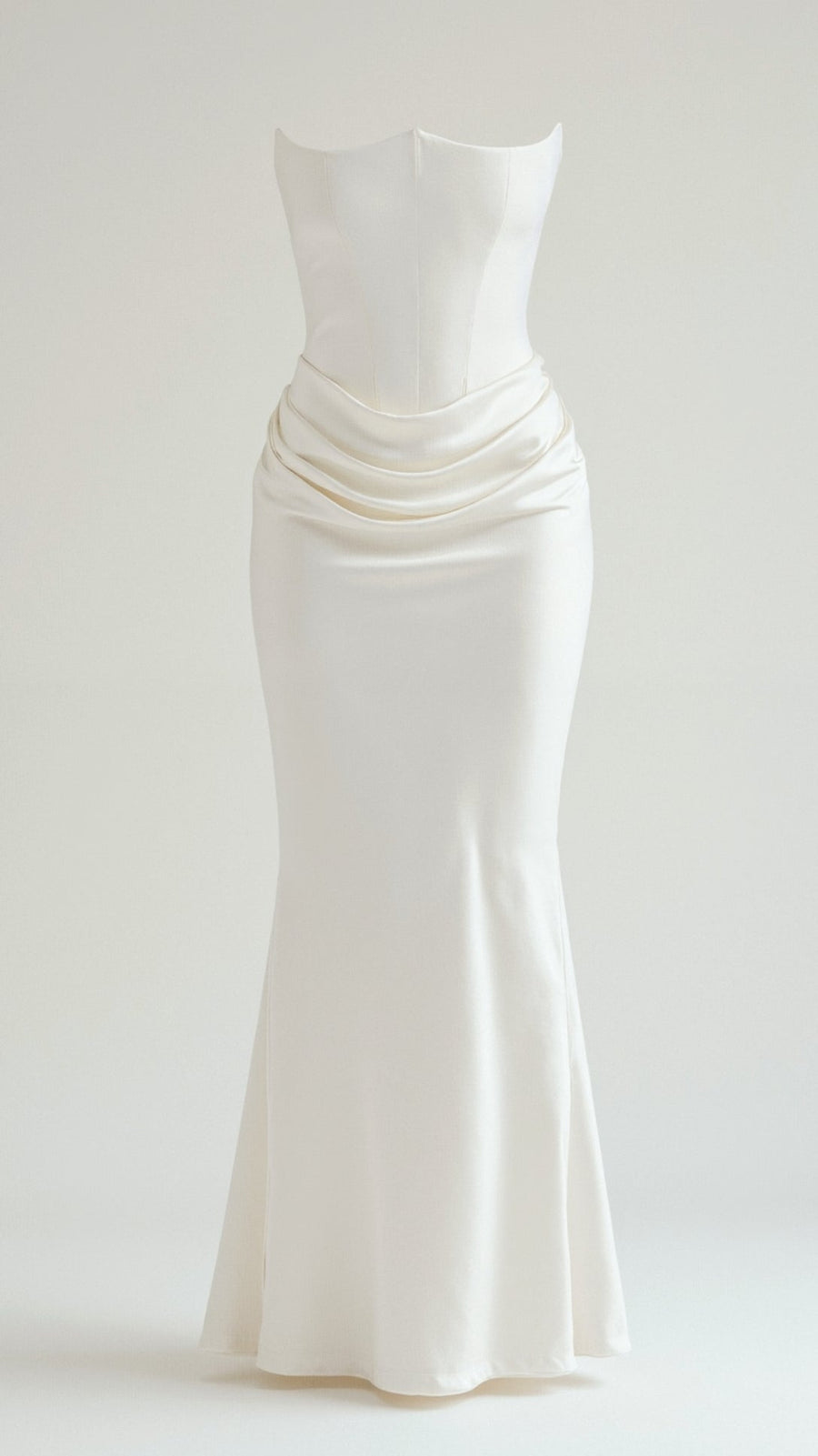 Leona - Elegant Strapless Wedding Guest Dress