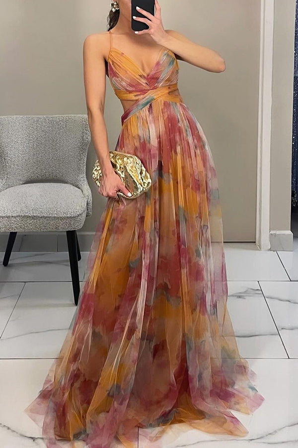 Elinor - Elegant Warm Maxi Floral Dress