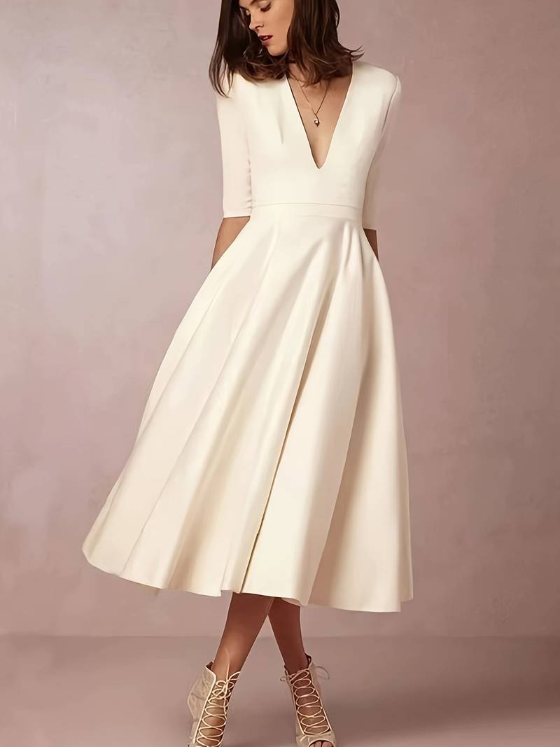 Talia - Women’s Flared Wedding Guest Dress