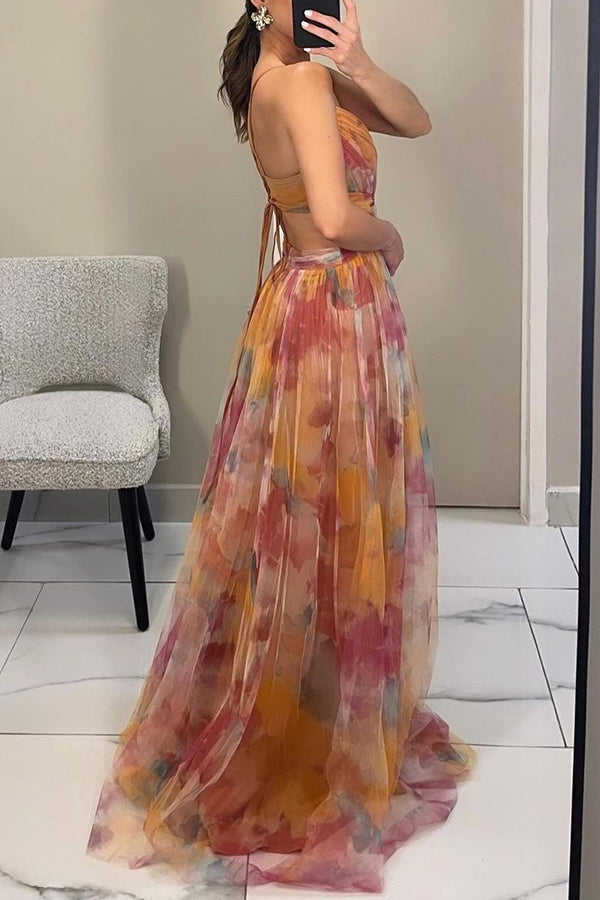 Elinor - Elegant Warm Maxi Floral Dress