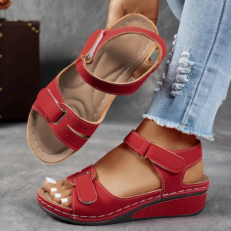 Darby - Women’s Platform Sandals Open Toe Ankle Strap