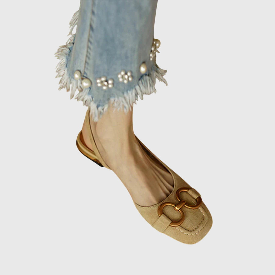 Olive - Elegant Buckle Orthopedic Sandals