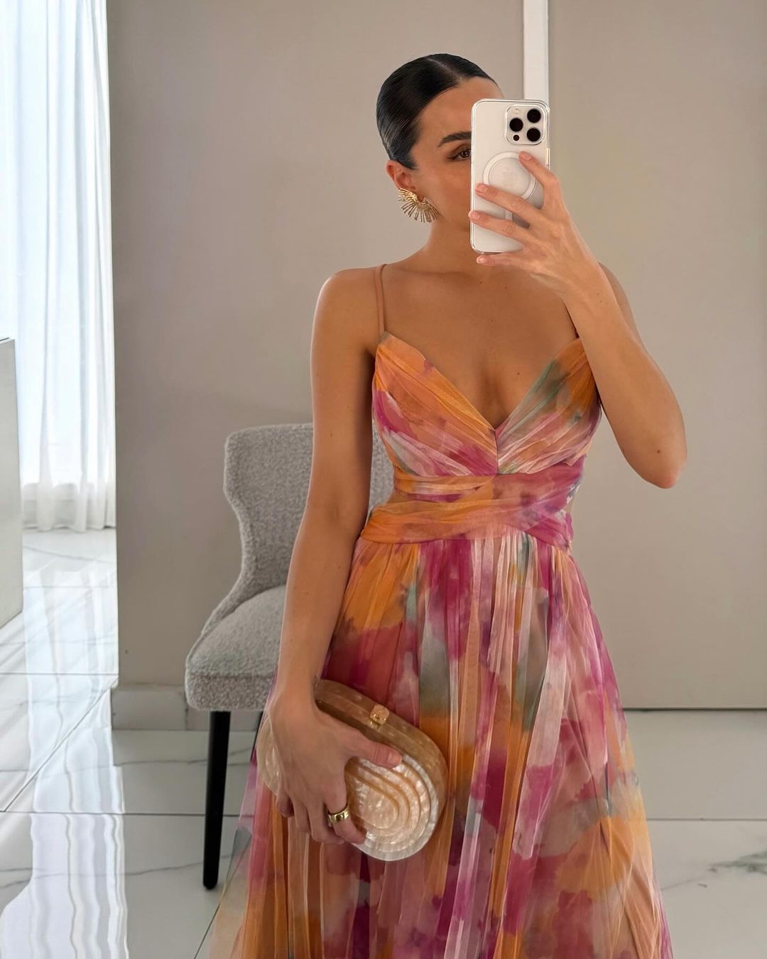 Elinor - Elegant Warm Maxi Floral Dress