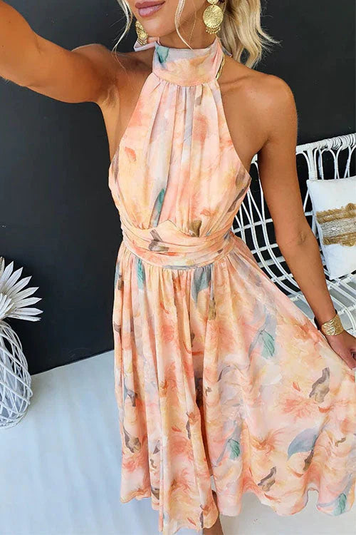 Sofia - Women's Watercolor Maxi Dress