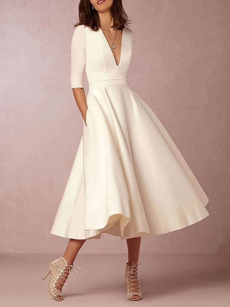 Talia - Women’s Flared Wedding Guest Dress