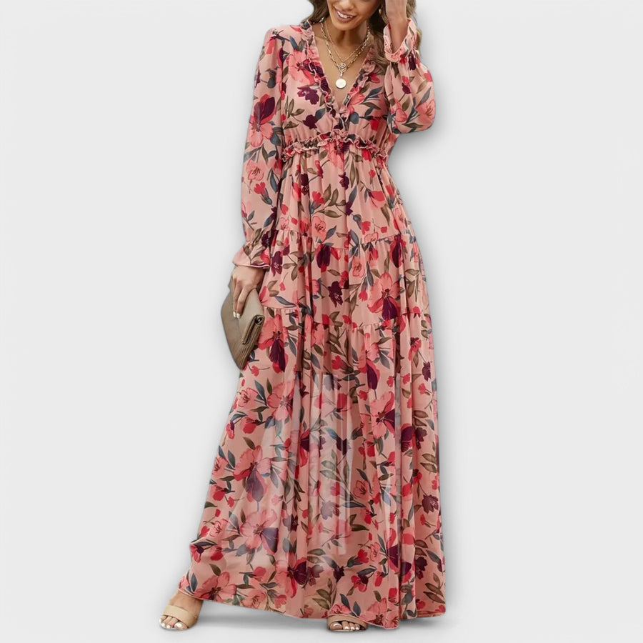 Harlee - Women’s Stylish Maxi Dresses Floral V Neck