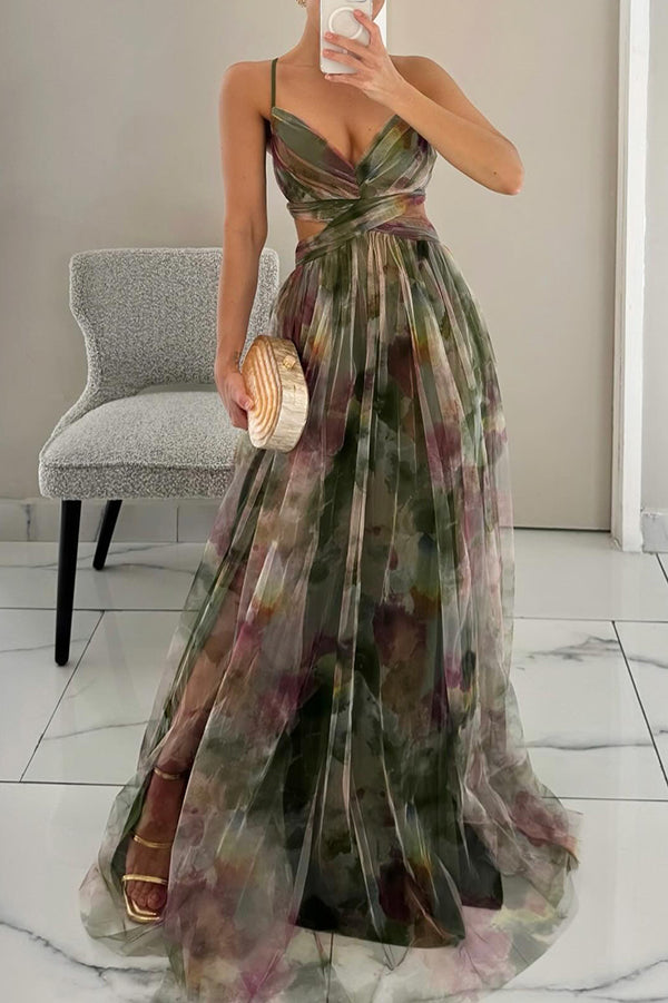 Elinor - Elegant Warm Maxi Floral Dress