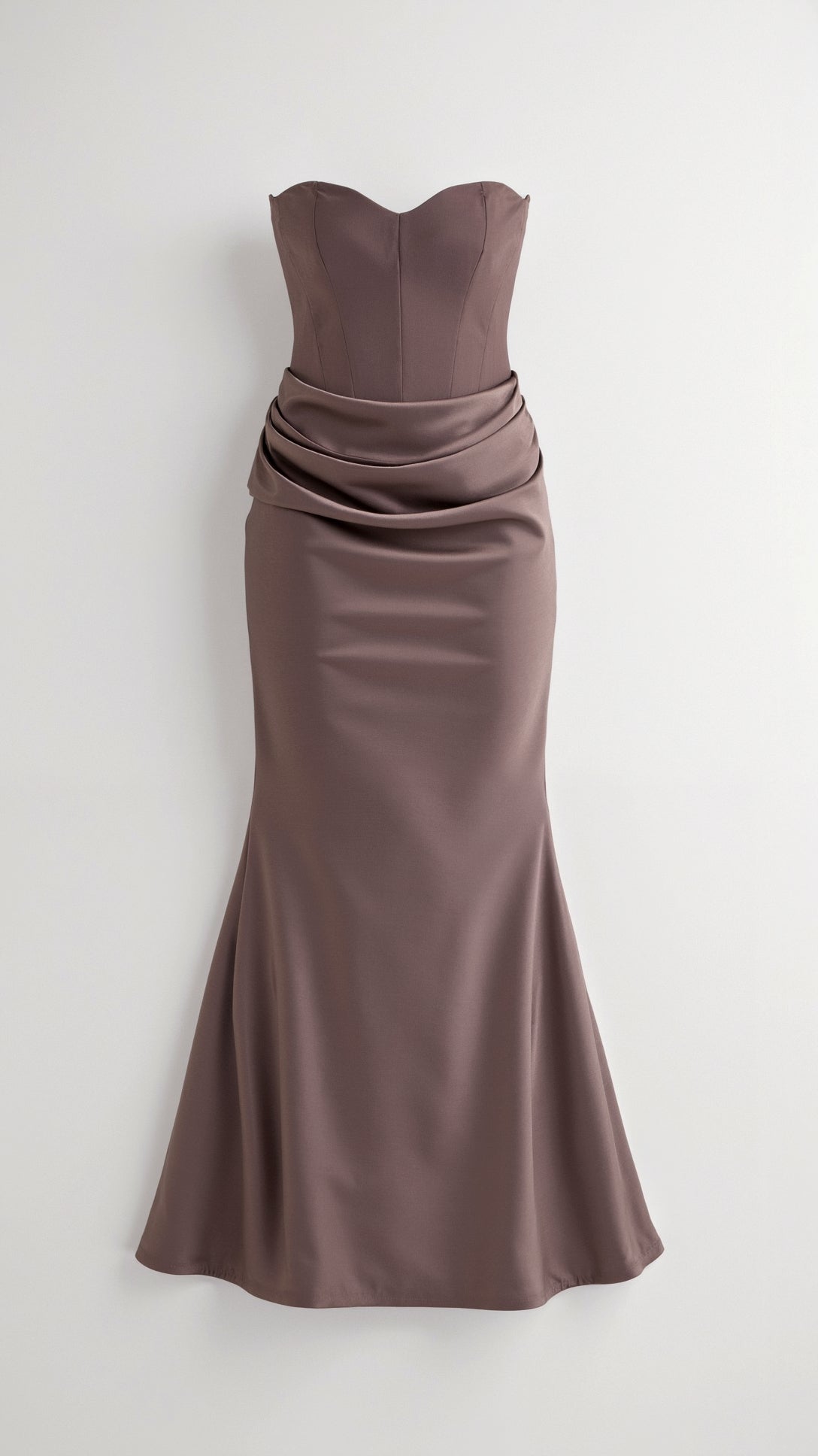 Leona - Elegant Strapless Wedding Guest Dress