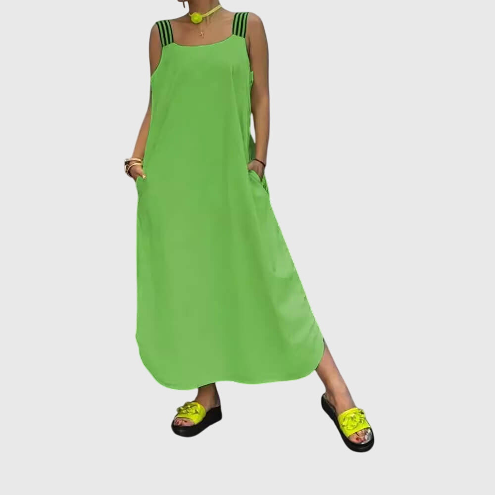 Lyla - Stylish Warm Striped Summer Dress