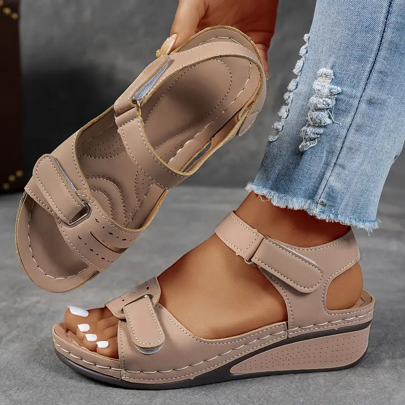 Darby - Women’s Platform Sandals Open Toe Ankle Strap