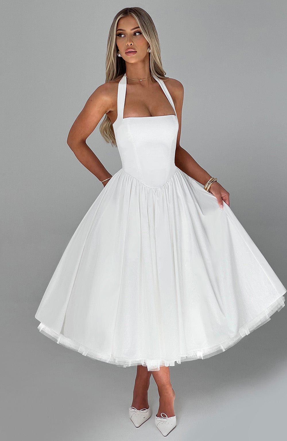 Imani - Women’s Wedding Guest Midi Dress