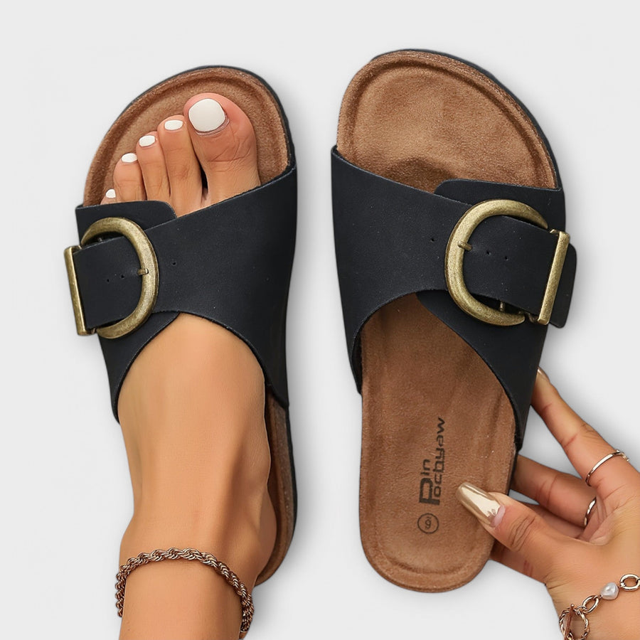 Sloan - Stylish Warm Buckle Strap Sandals