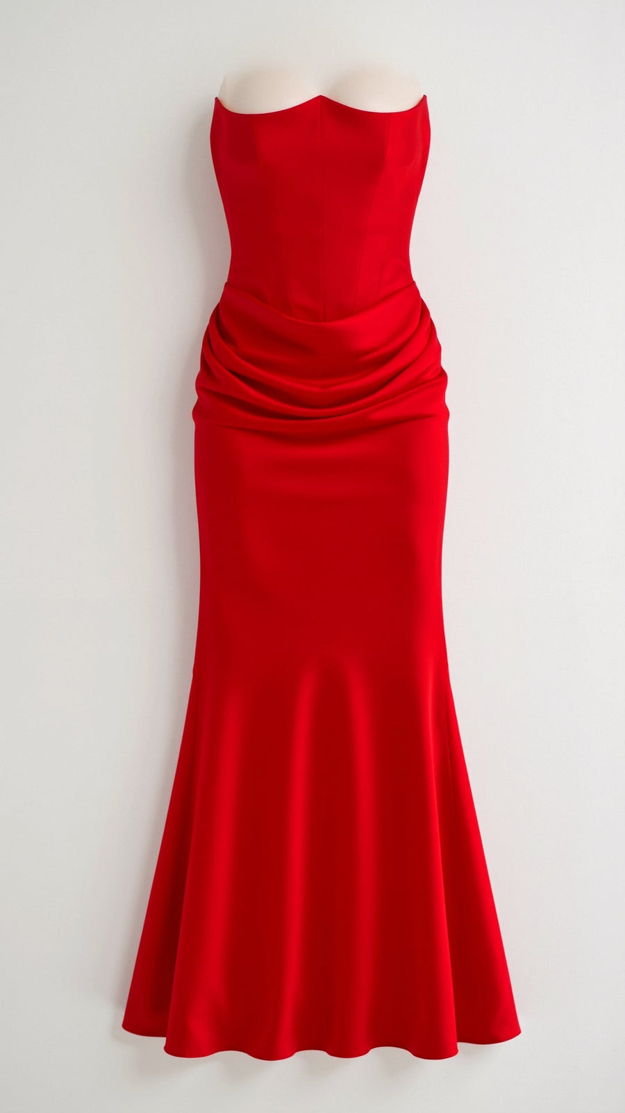 Leona - Elegant Strapless Wedding Guest Dress