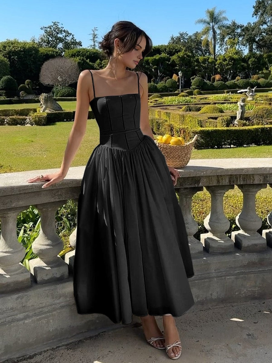 Jazzy - Women’s Corset Midi Elegant Wedding Guest Dress