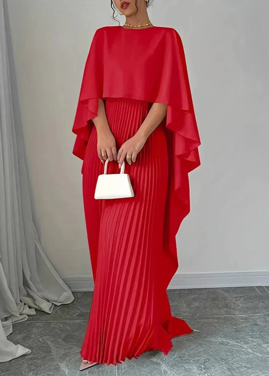 Azalea - Women's Cape Wedding Guest Dress