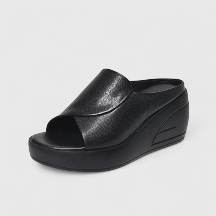 Carina - Warm Platform Sandals For Women Open Toe Slip On
