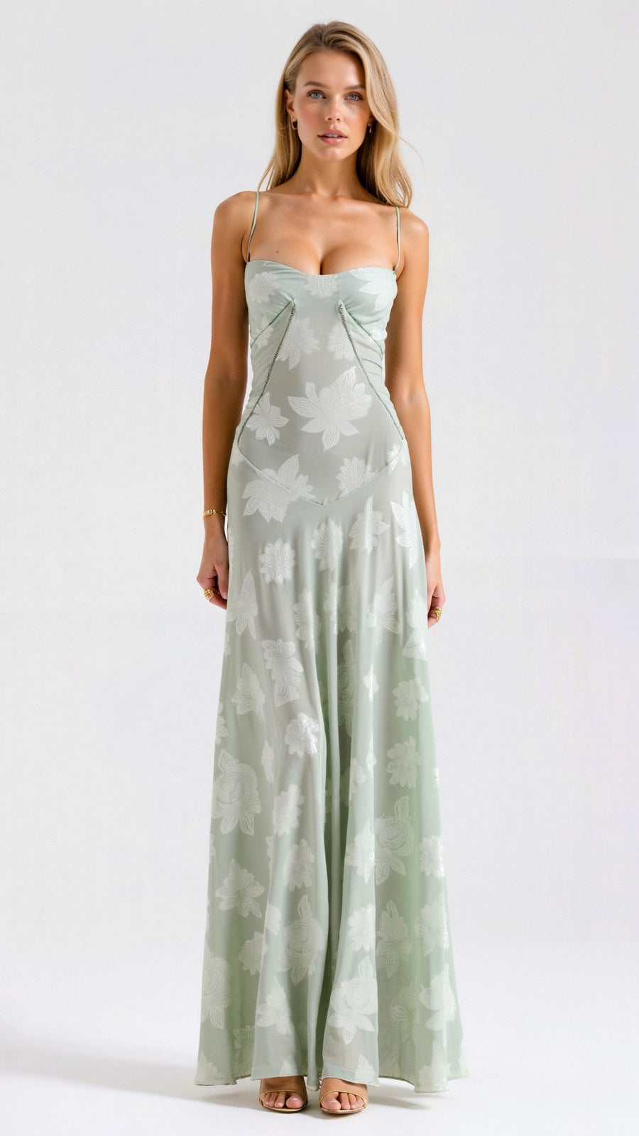 Iliana - Women's Warm Wedding Guest Dress Bustier Maxi