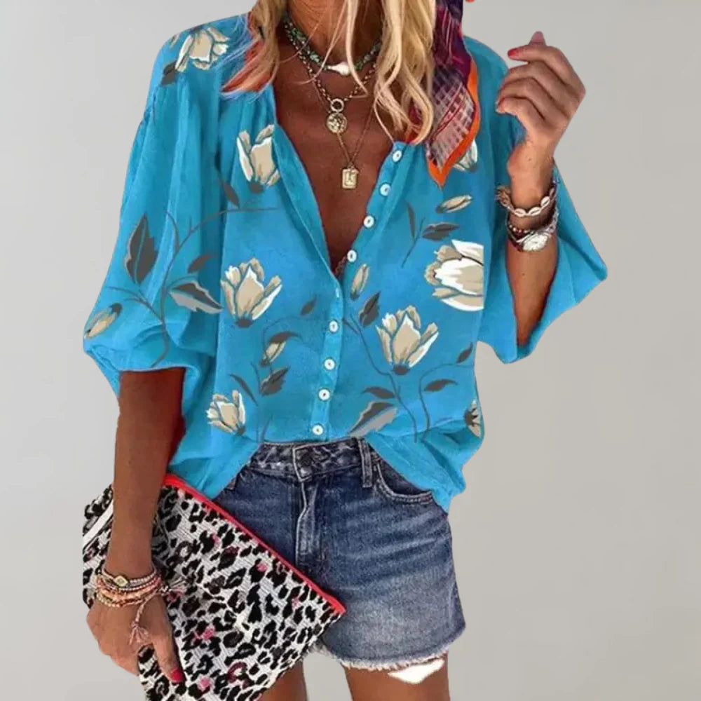 Chanel - Stylish Floral Blouse