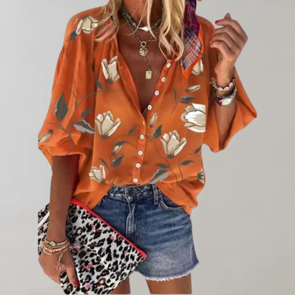 Chanel - Stylish Floral Blouse