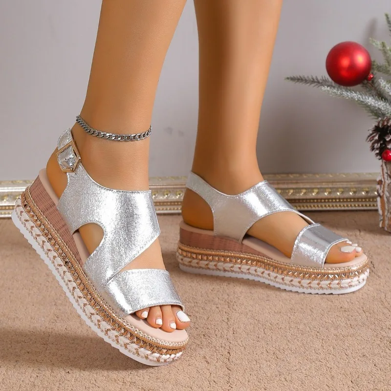 Caylee - Women's Platform Stylish Sandals Ankle Strap