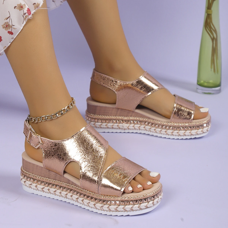 Caylee - Women's Platform Stylish Sandals Ankle Strap