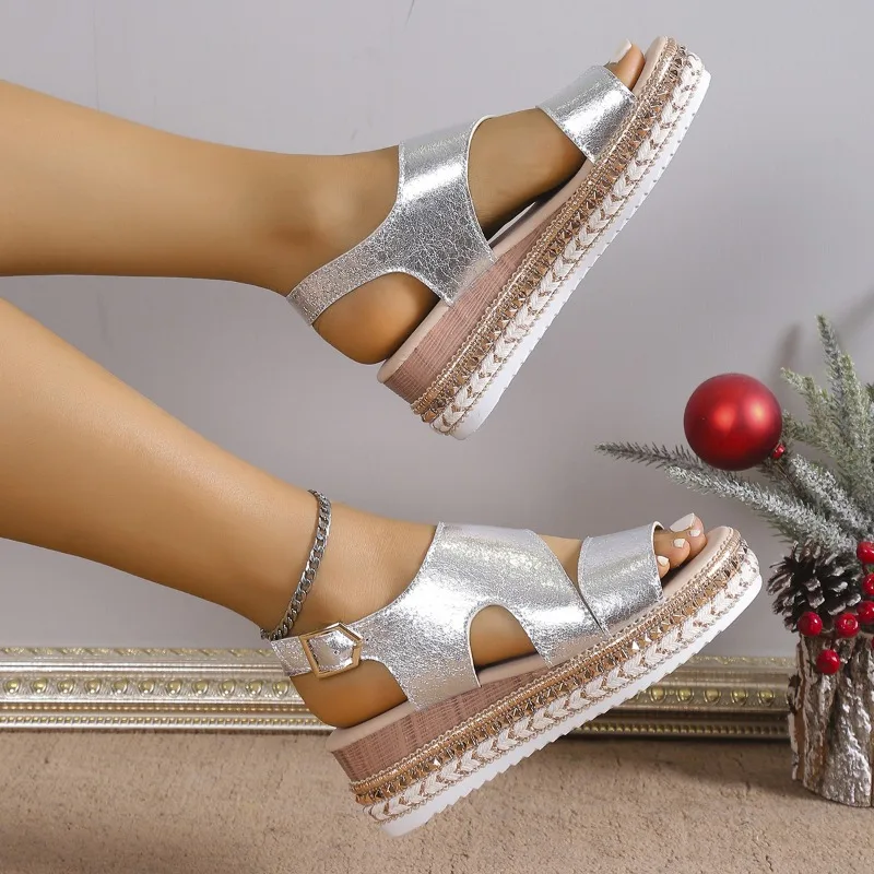Caylee - Women's Platform Stylish Sandals Ankle Strap