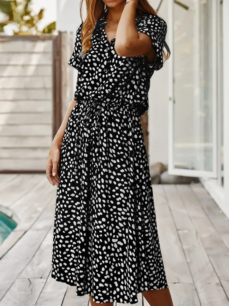 Maddilyn - Women's Stylish Animal Print Summer Dress