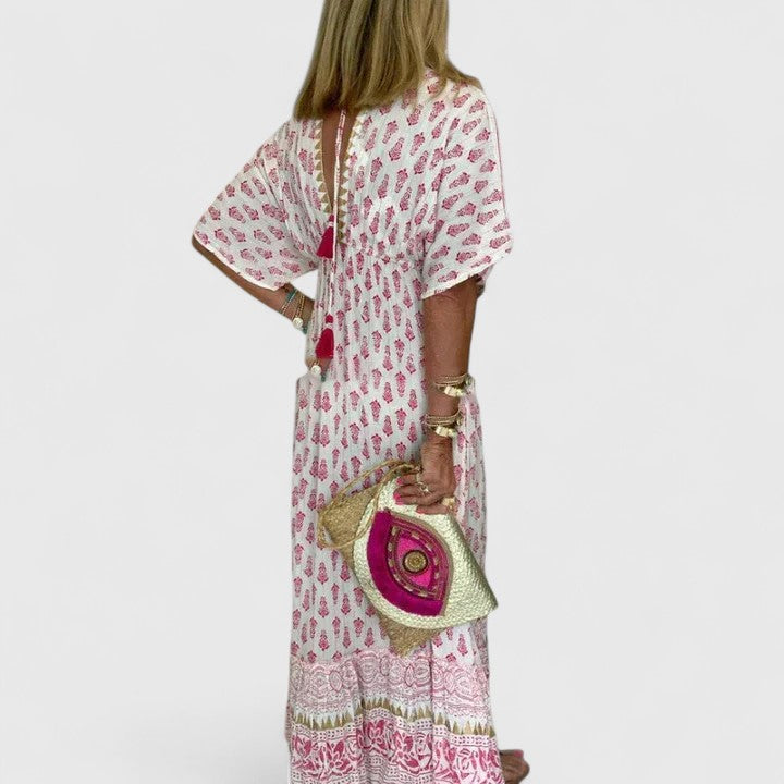 Ila - Women’s Warm Maxi Dresses Boho Print