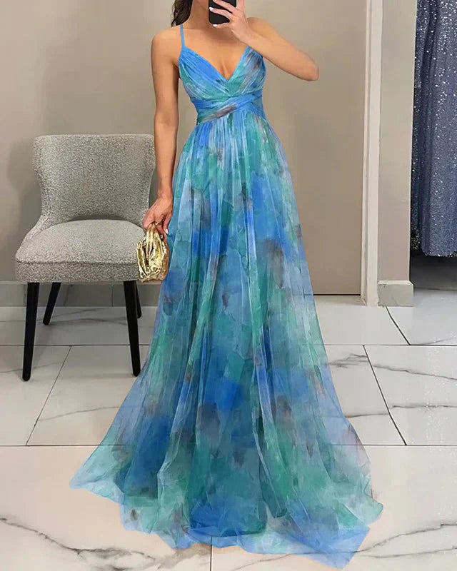 Elinor - Elegant Warm Maxi Floral Dress