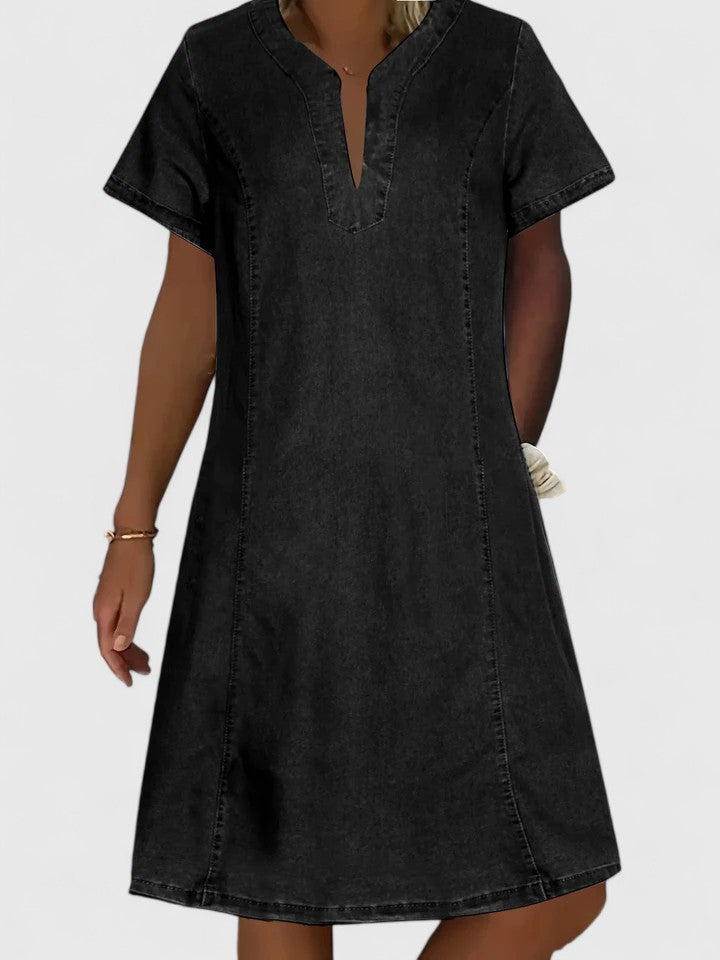 Liv - Stylish V Neck A Line Summer Dress