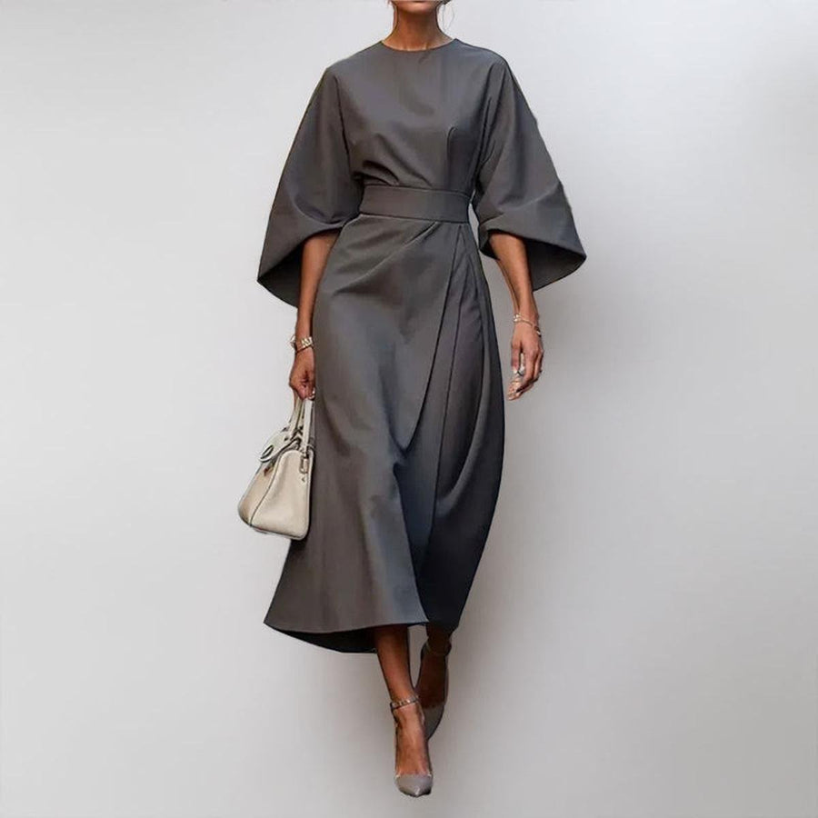 Roselyn - Elegant Batwing Sleeve Maxi Dress