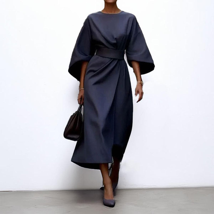 Roselyn - Elegant Batwing Sleeve Maxi Dress