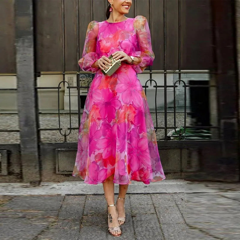Indira - Women Wedding Guest Midi Dress