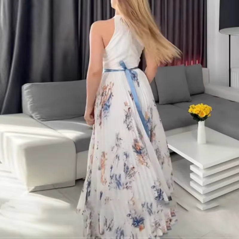 Roxie - Elegant Warm Pleated Maxi Dress