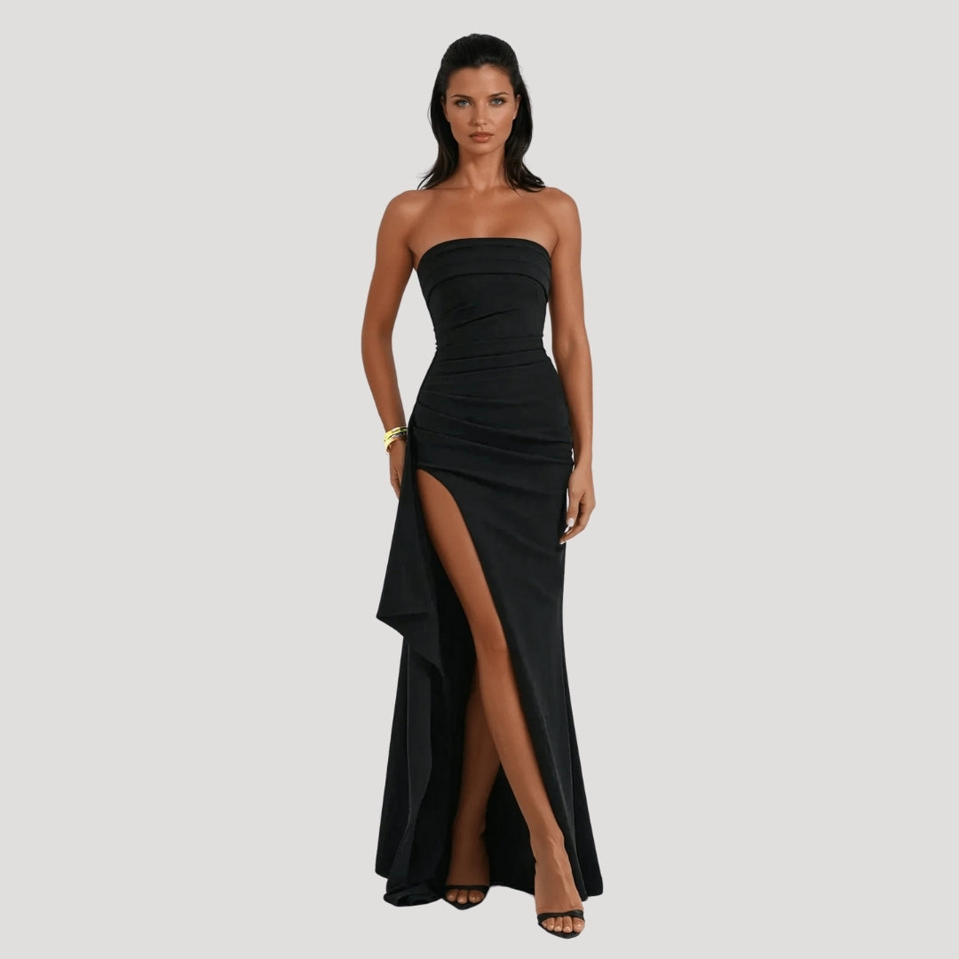 Keyla - Women’s Strapless Maxi Wedding Guest Dress