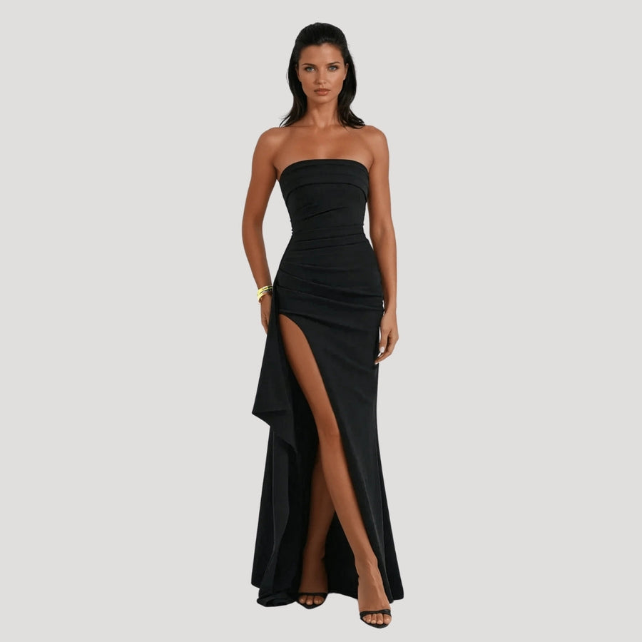 Keyla - Women’s Strapless Maxi Wedding Guest Dress