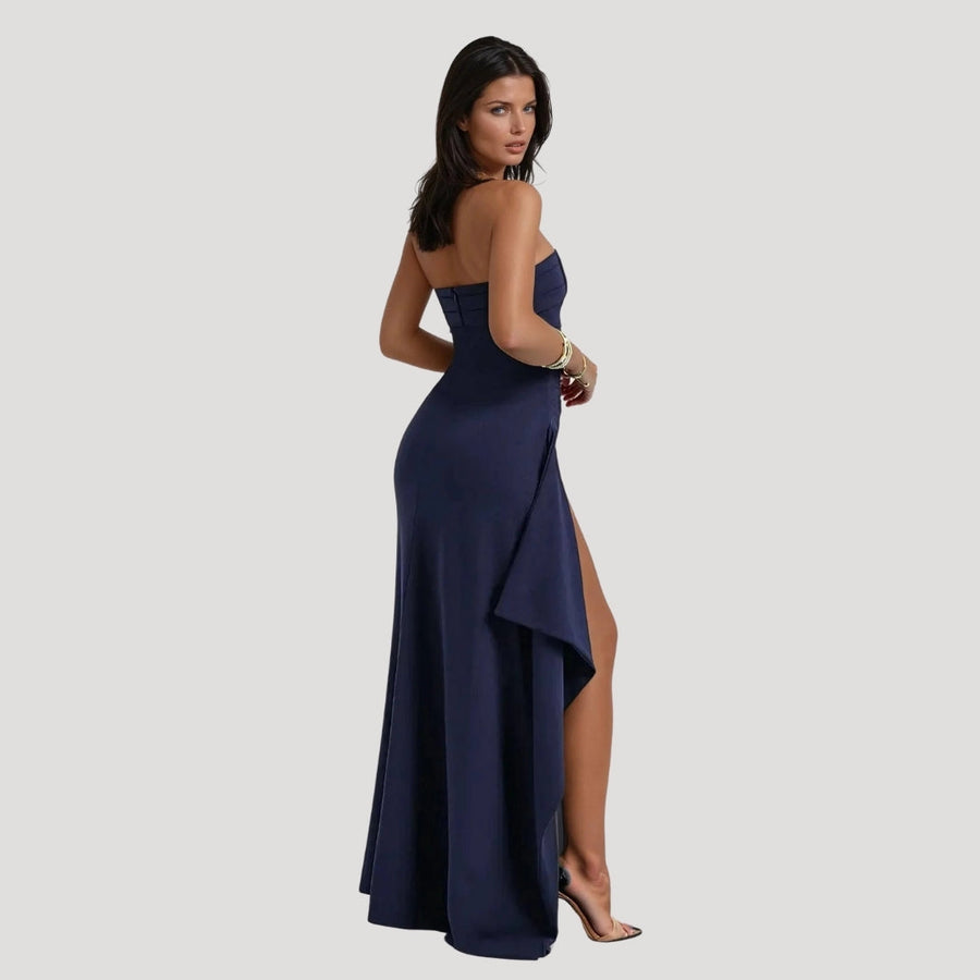 Keyla - Women’s Strapless Maxi Wedding Guest Dress
