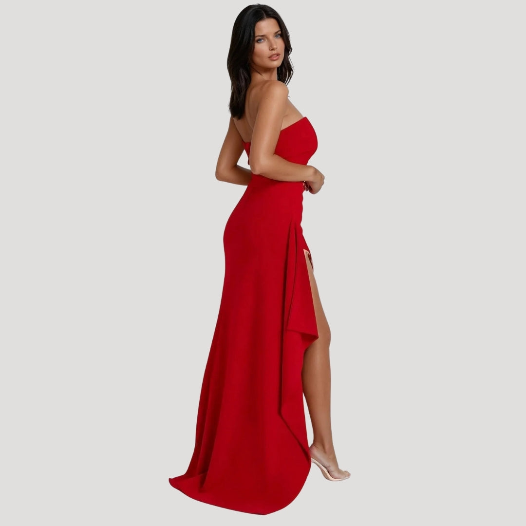 Keyla - Women’s Strapless Maxi Wedding Guest Dress