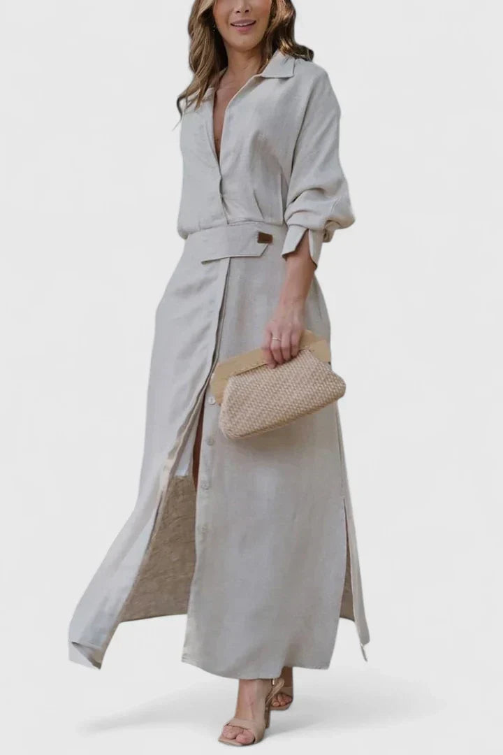 Halo - Women’s Elegant V Neck Maxi Dresses