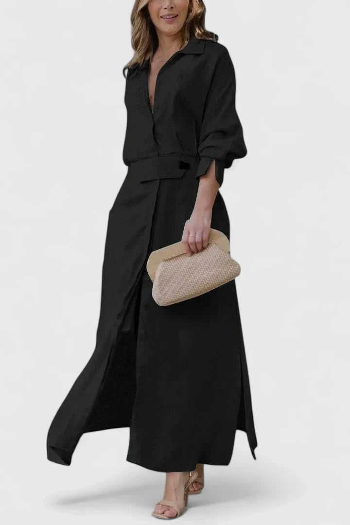 Halo - Women’s Elegant V Neck Maxi Dresses